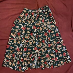 Vintage button down skirt